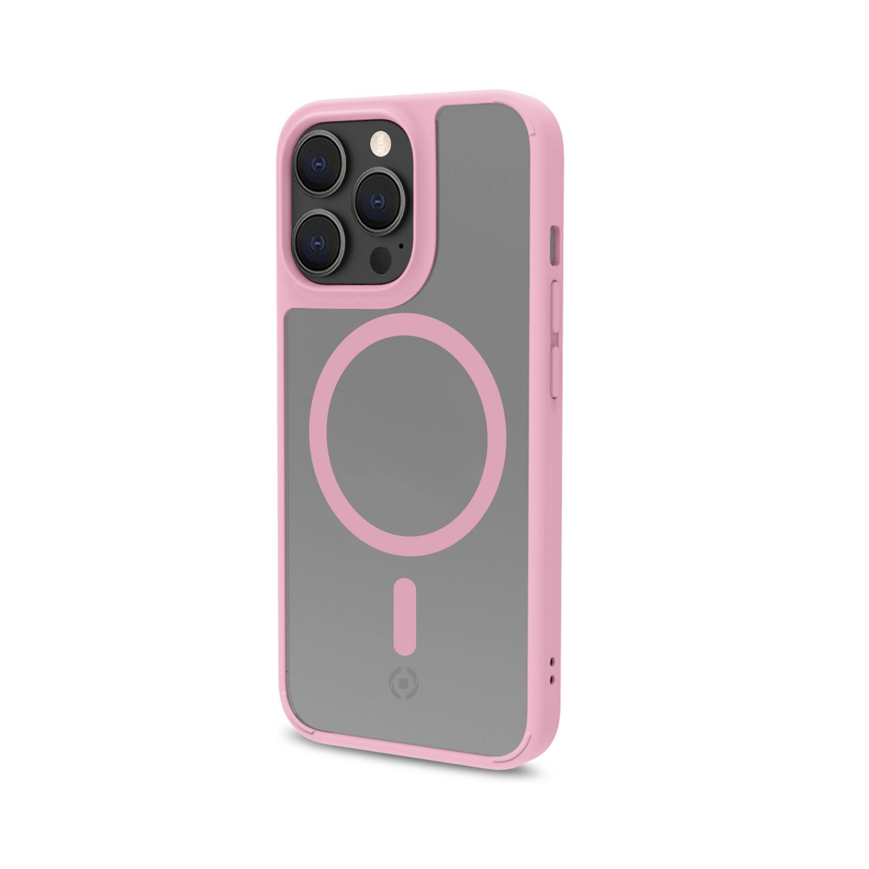 Cover Celly MAGMATT per iPhone 14 Pro Max Trasparente Rosa - immagine 3