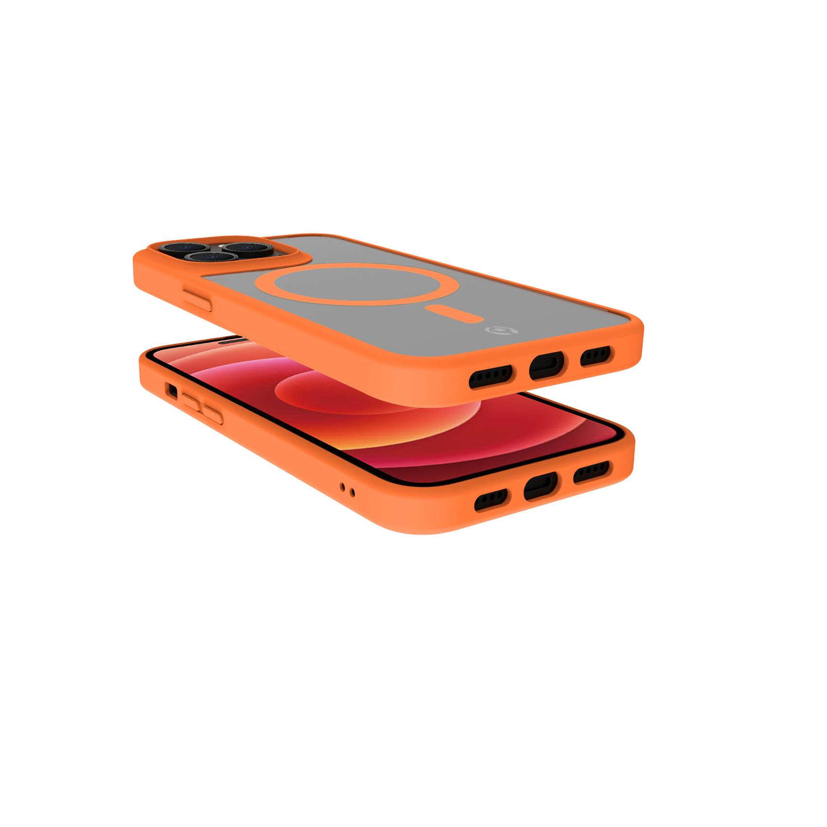 Cover Celly MAGMATT per iPhone 14 Pro Max Trasparente Arancione - immagine 2