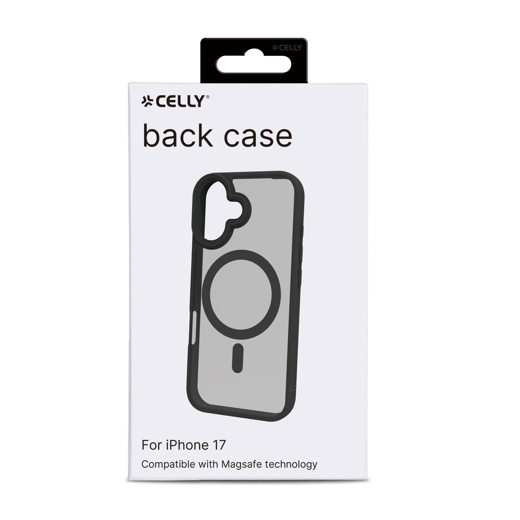 Cover Celly MAGMATT per iPhone 17 Trasparente Nera TPU Policarbonato - immagine 7