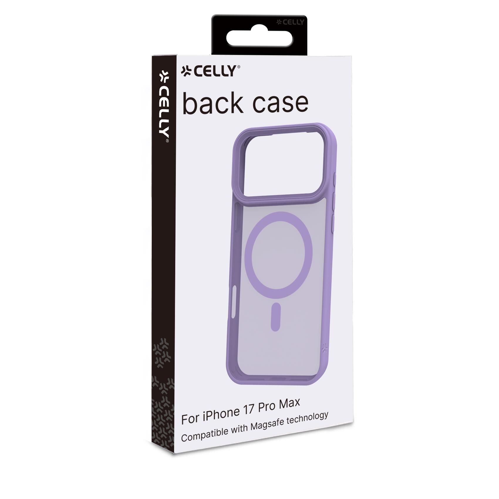 Cover Celly MAGMATT per iPhone 17 Pro Max Trasparente Viola - immagine 7