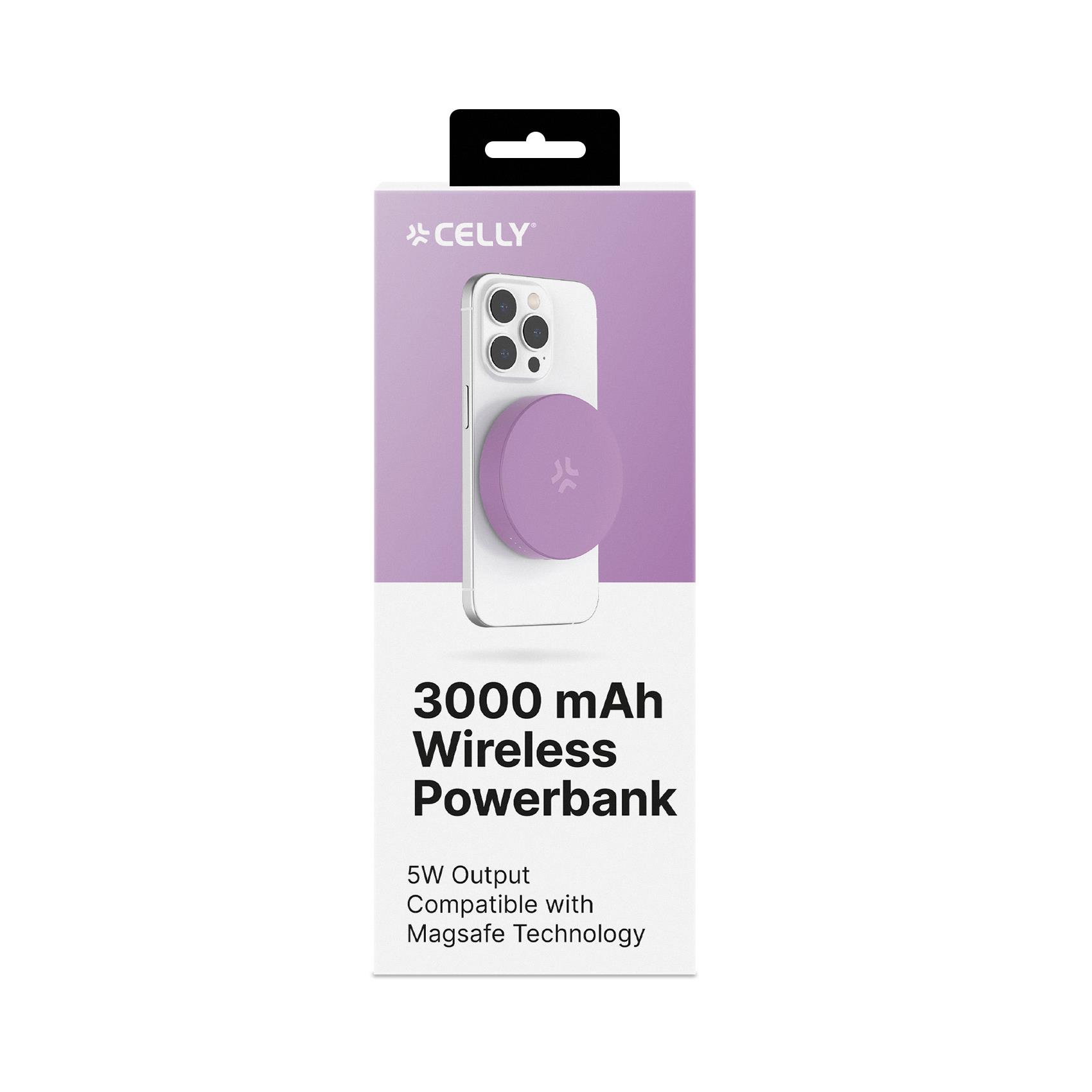Power Bank Celly MAGPB3000 3000 mAh Ricarica Wireless 5W - immagine 5