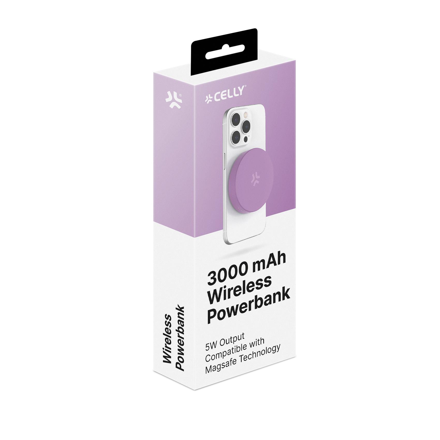 Power Bank Celly MAGPB3000 3000 mAh Ricarica Wireless 5W - immagine 6
