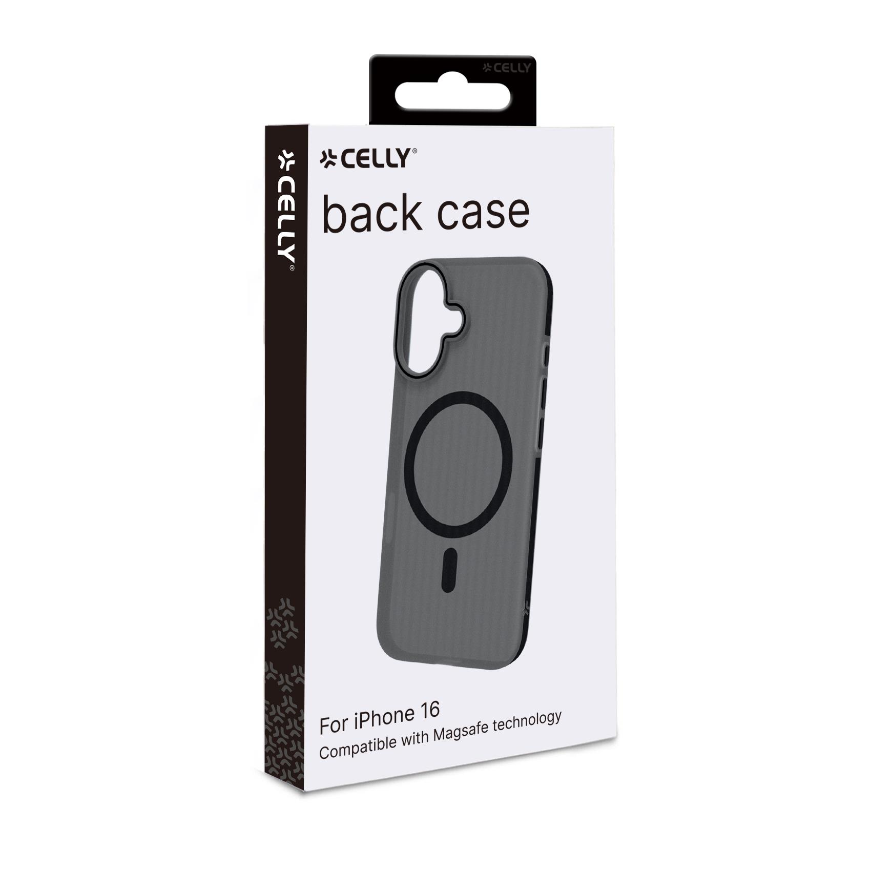 Cover Celly MAGSUIT per iPhone 16 Nero TPU - immagine 4