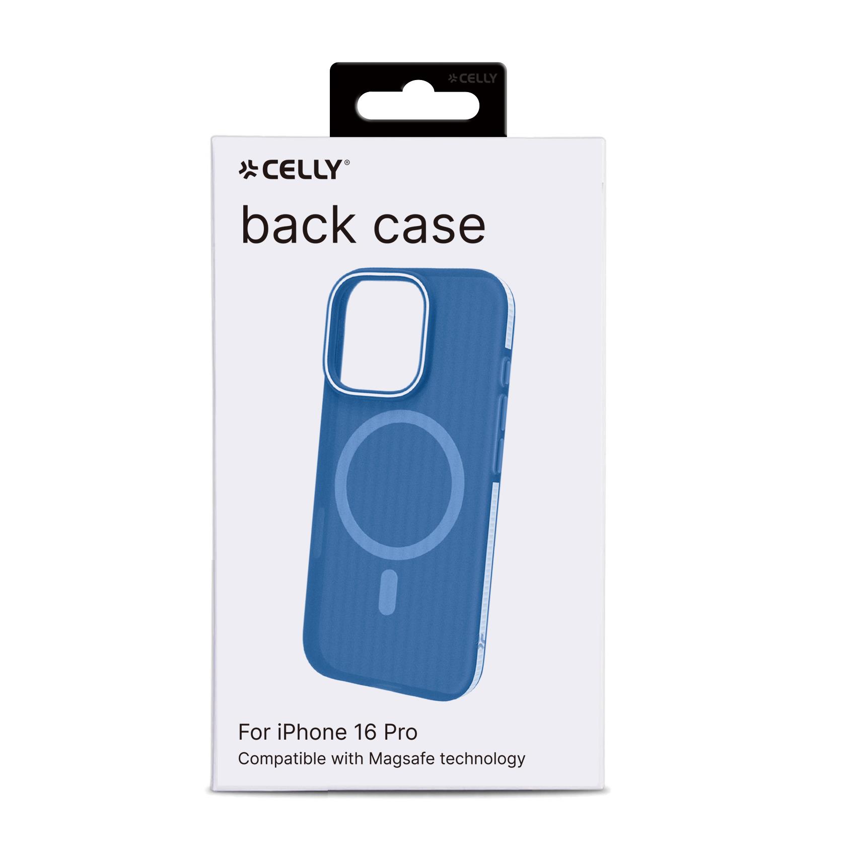 Cover Celly MAGSUIT per iPhone 16 Pro Blu TPU - immagine 3