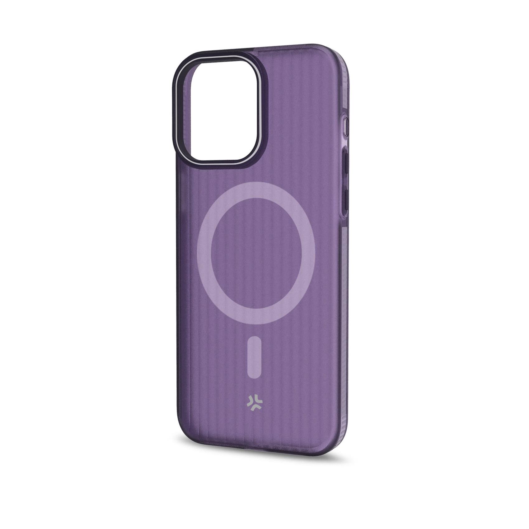 Cover Celly MAGSUIT per iPhone 16 Pro Max Trasparente Viola - immagine 3