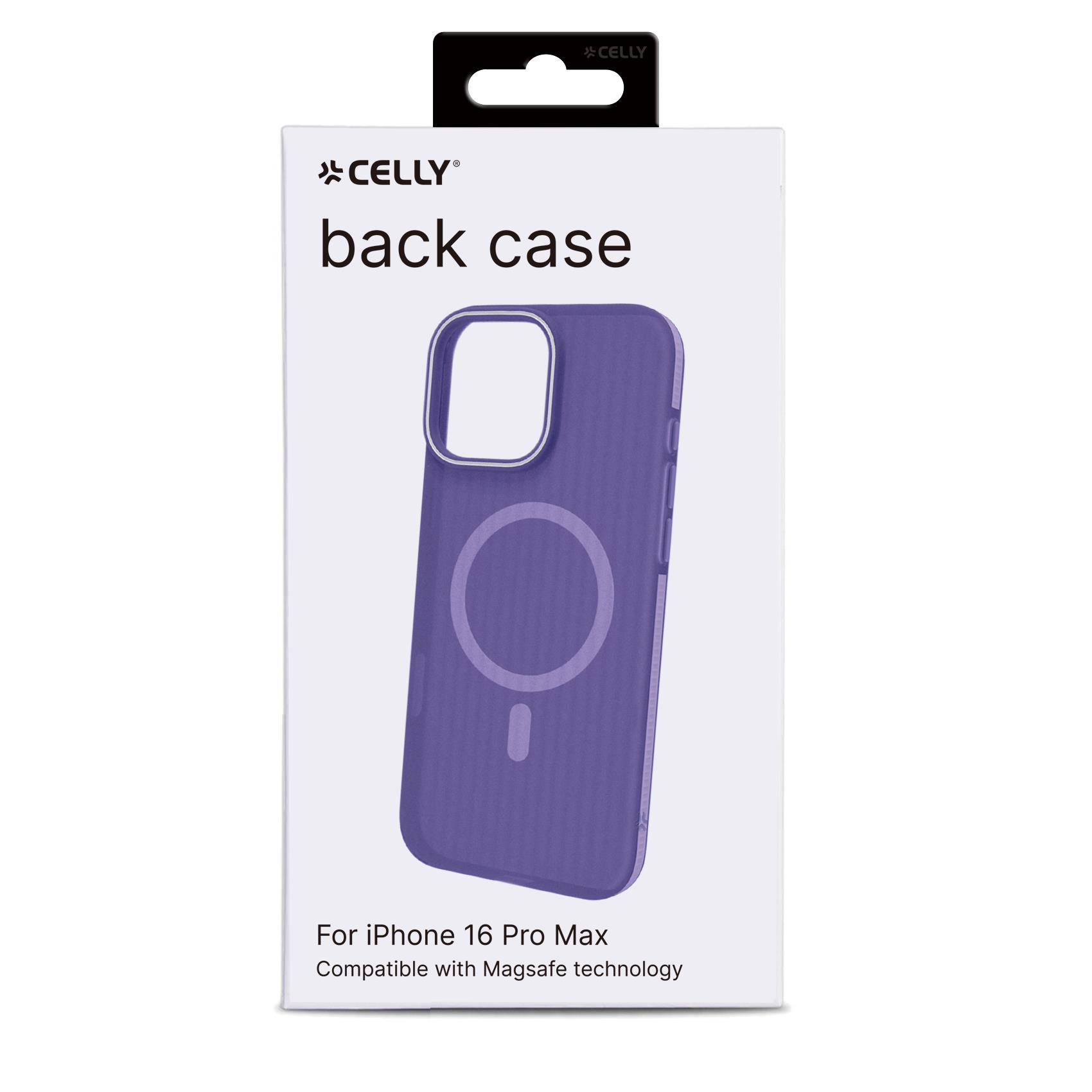 Cover Celly MAGSUIT per iPhone 16 Pro Max Trasparente Viola - immagine 4