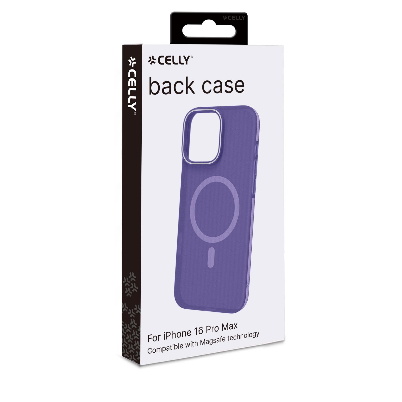 Cover Celly MAGSUIT per iPhone 16 Pro Max Trasparente Viola - immagine 5