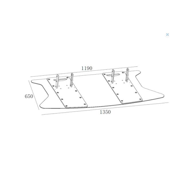 Staffa TV a Pavimento ITB Solution MB2579 per Schermi fino a 110" 125kg - immagine 2
