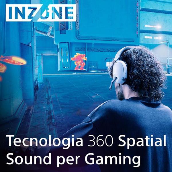 Cuffie Gaming Sony INZONE H3 con Microfono USB-C Bianco - immagine 2