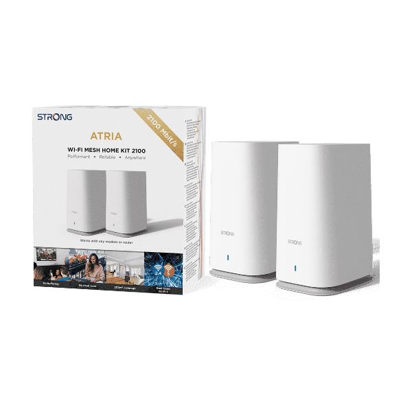 Adattatori Ethernet Strong Mesh Home Kit 2100 2 Porte Gigabit - immagine 3