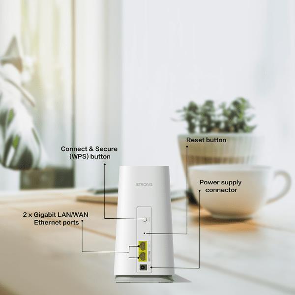 Adattatori Ethernet Strong Mesh Home Kit 2100 2 Porte Gigabit - immagine 5