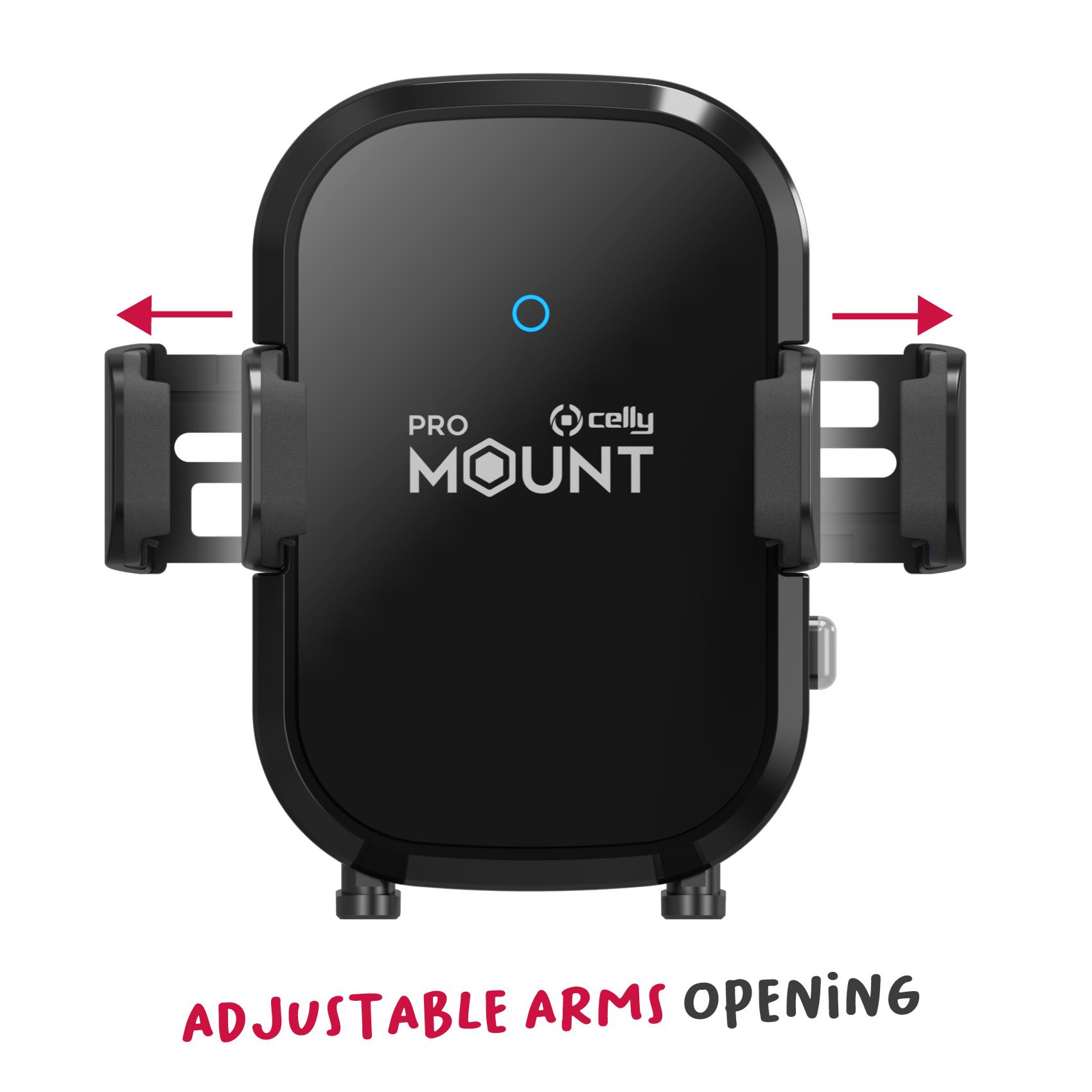 Supporto Auto Celly MOUNTCHARGE15 con Ricarica Wireless 15W - immagine 5