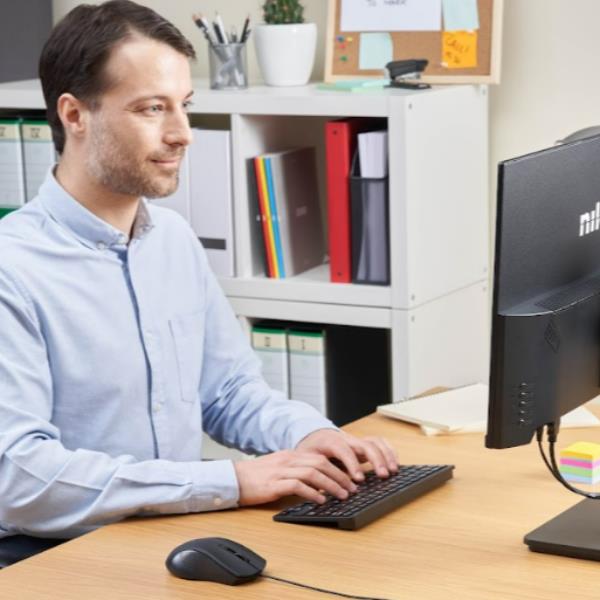 Mouse Ottico Nilox Tech USB 1600 DPI Nero Ergonomico - immagine 5