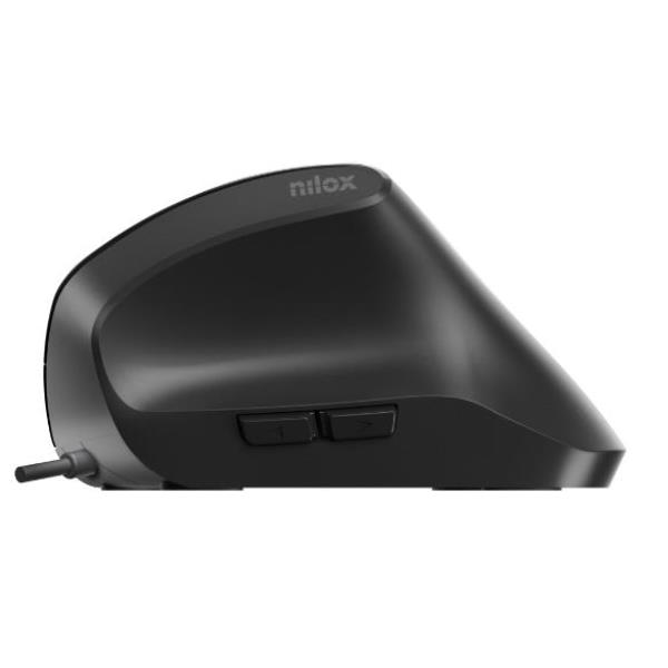 Mouse verticale Nilox Tech USB 3600 DPI ergonomico nero - immagine 2