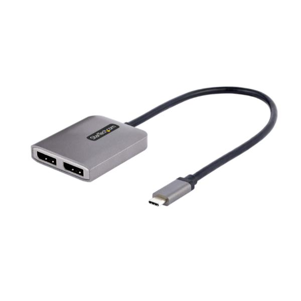 Adattatore USB-C a DisplayPort Startech Hub MST 2 Porte DP 1.4 - immagine 3