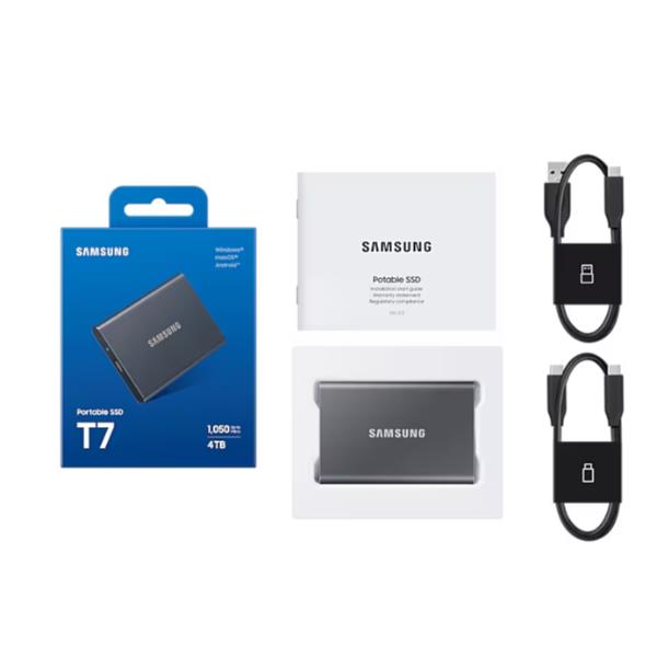 SSD Esterno Samsung T7 4TB USB 3.2 1050MB/s - immagine 2