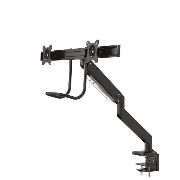 Staffa TV Neomounts NM-D775DXBLACK per 2 Schermi fino a 32" a Palo - immagine 2