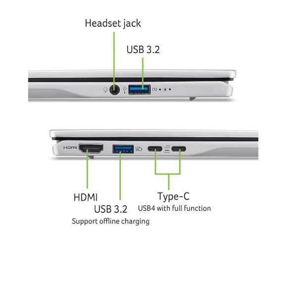 Notebook Acer Swift 14" Copilot+PC Ryzen AI 9 32GB 1TB Touch Screen - immagine 8