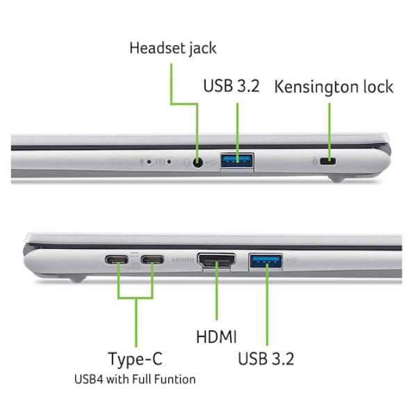 Notebook Acer Aspire Go 15 15.6" Intel Core 7 16GB 512GB SSD Win11 - immagine 5