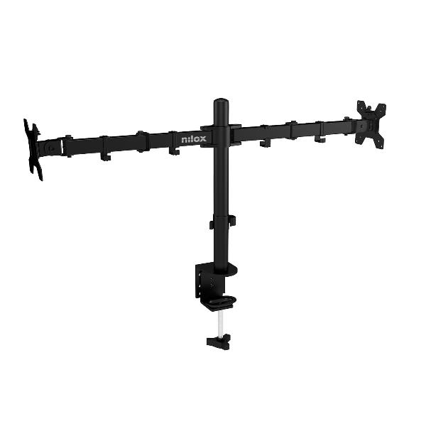 Supporto a Braccio 2 Monitor Nilox per Scrivania fino a 32" 8kg - immagine 5