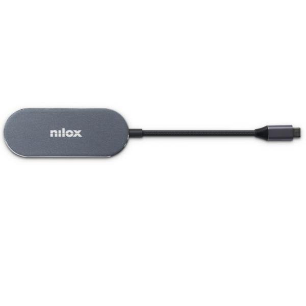 Docking Station USB-C Nilox Mini Grigio Alluminio - immagine 8