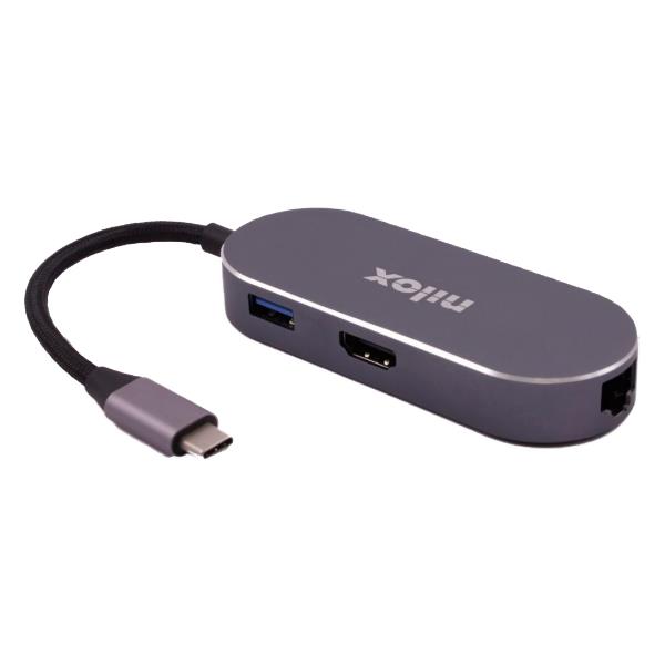 Docking Station USB-C Nilox Mini Grigio Alluminio - immagine 9