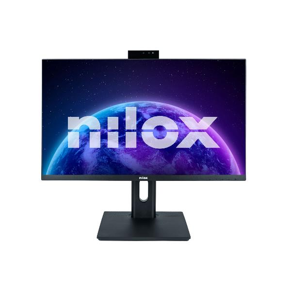 Monitor Nilox 24" IPS 75Hz Multimedia con Webcam e Regolazione Altezza - immagine 11