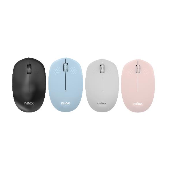 Mouse Wireless Nilox Tech 1000 DPI Bianco - immagine 2