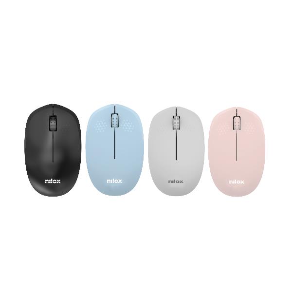 Mouse Wireless Nilox Tech 1000 DPI Rosa - immagine 2