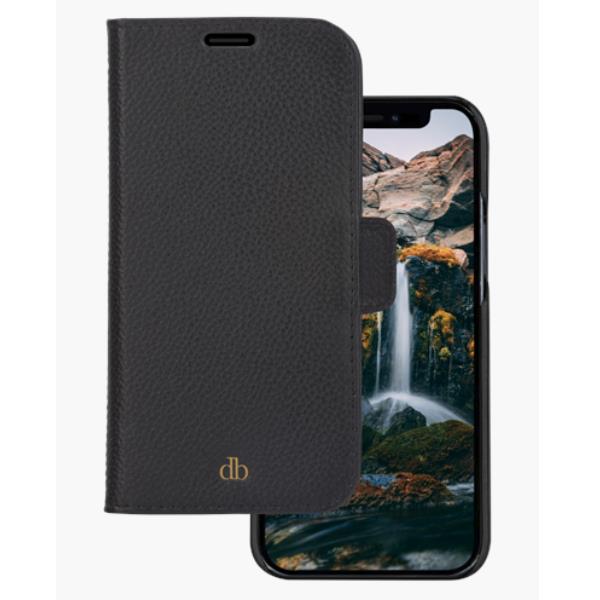 Custodia Smartphone Dbramante 1928 New York Pelle per iPhone 13 Pro Nero - immagine 3
