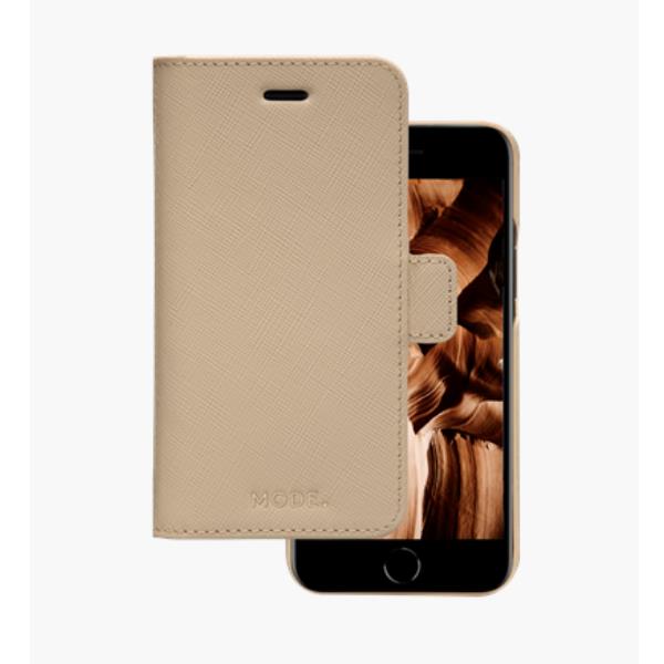 Custodia in Pelle Dbramante 1928 New York per iPhone SE/8/7 Rosa Sabbia - immagine 3