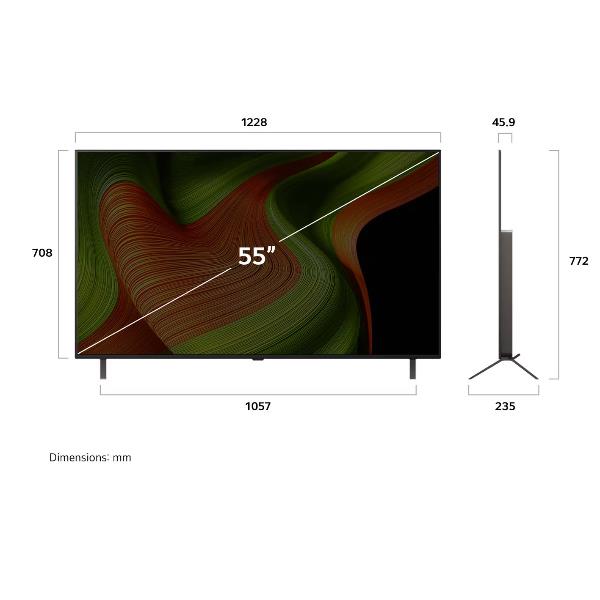 TV LG OLED55B5 55" 4K UHD Smart WebOS25 Piedini Laterali - immagine 13