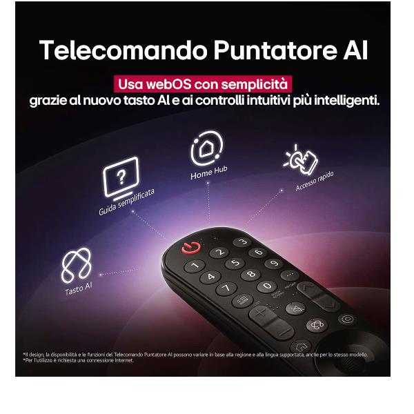 TV LG 83" OLED EVO G5 4K UHD Smart WebOS25 - immagine 8