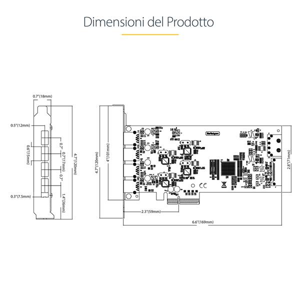 Scheda PCI USB 3.0 Startech P5Q4A-USB-CARD 4 Porte - immagine 2