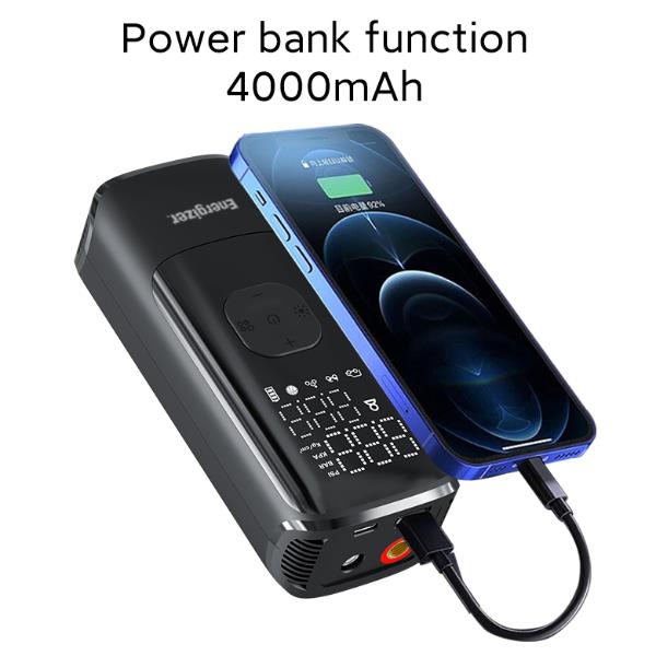 Power Bank Energizer 2000 mAh con Compressore d'Aria Portatile - immagine 3