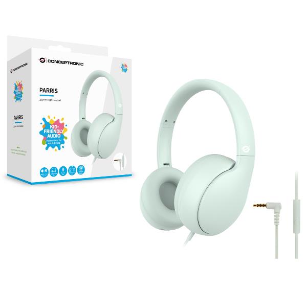 Cuffie per Bambini Conceptronic con Microfono Jack 3.5mm Colore Azzurro - immagine 4