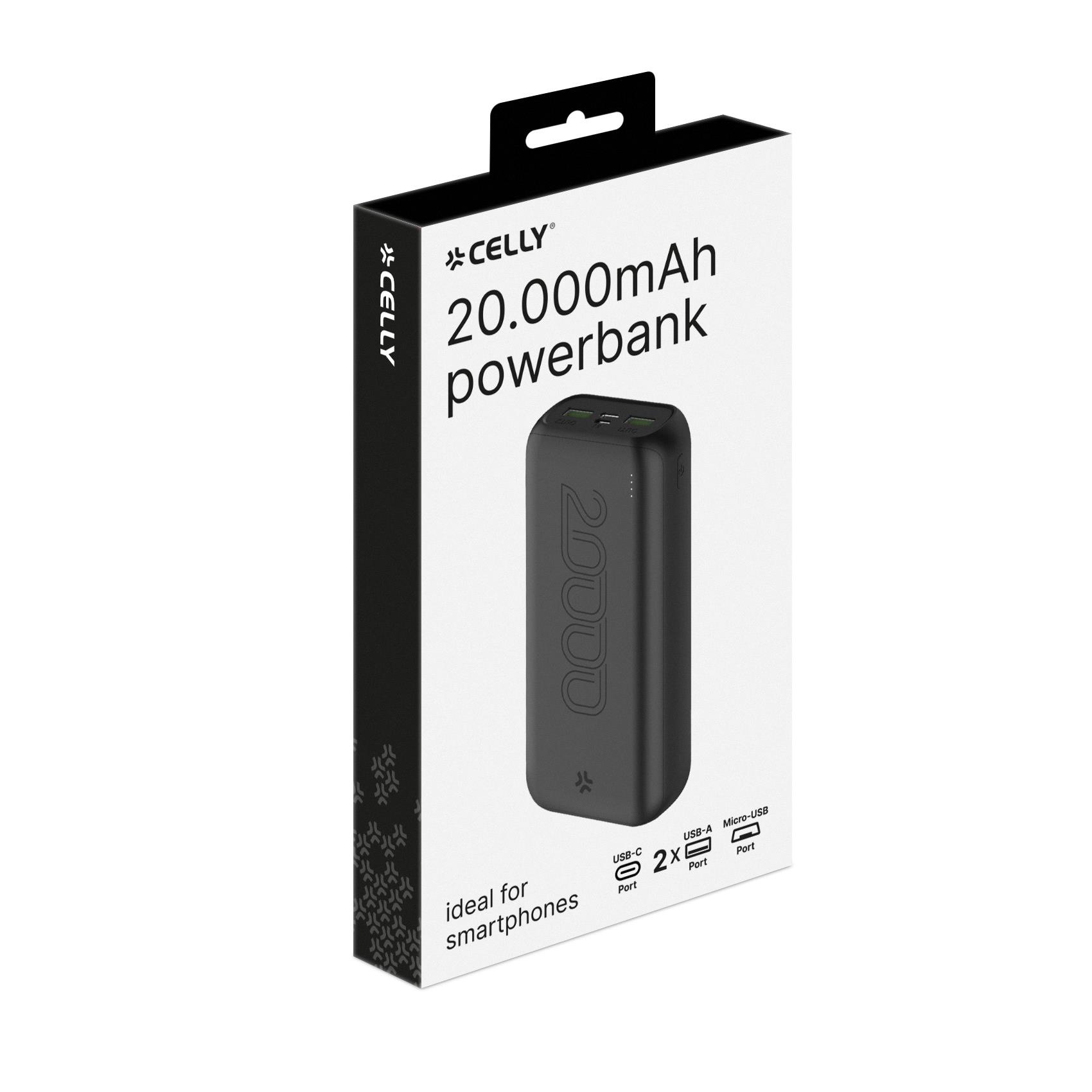 Power Bank Celly PBE20000C 20000 mAh USB-C 10W Ricarica Rapida - immagine 5