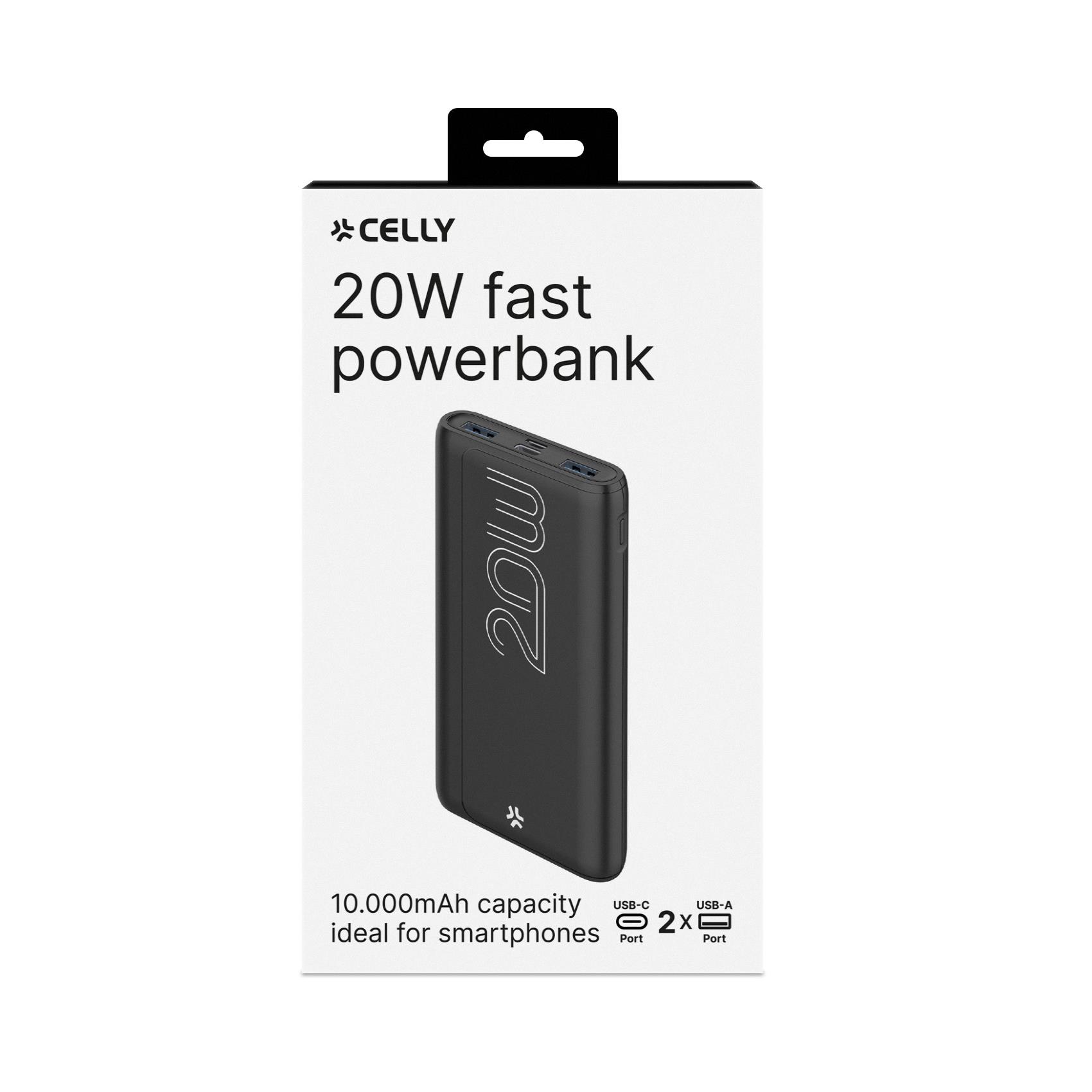 Power Bank Celly PBPD10000EVO 10000 mAh 20W PD Ricarica Rapida - immagine 3
