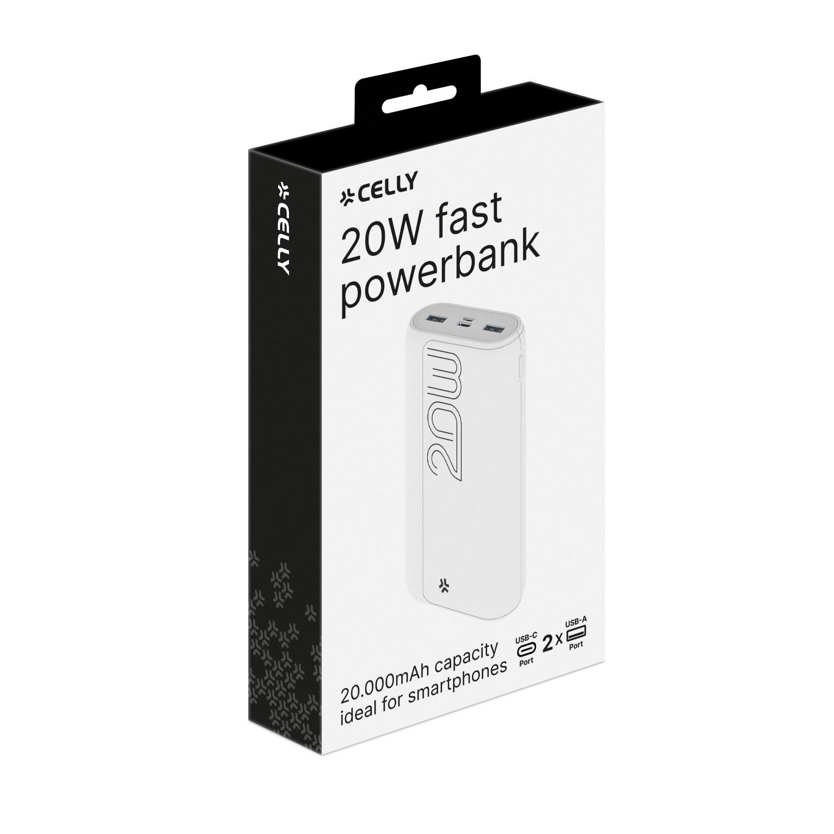 Power Bank Celly PBPD20000EVO 20000 mAh 20W PD Ricarica Rapida - immagine 3