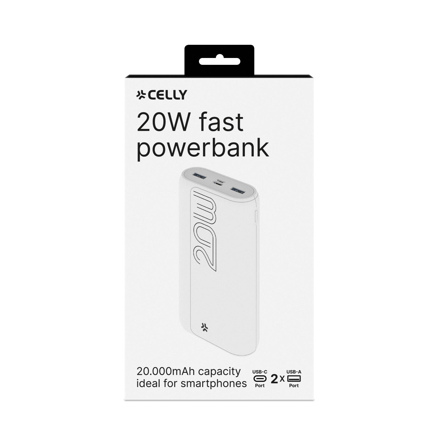 Power Bank Celly PBPD20000EVO 20000 mAh 20W PD Ricarica Rapida - immagine 5