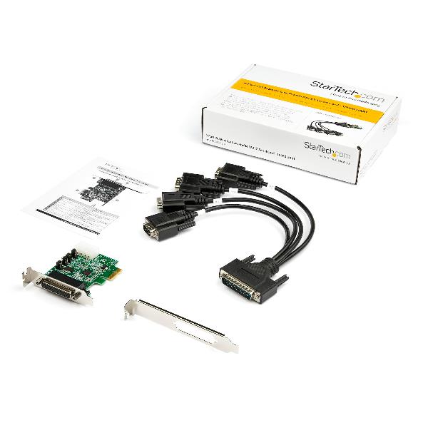 Scheda PCIe Serial Startech 4 Porte RS232 Acciaio - immagine 2