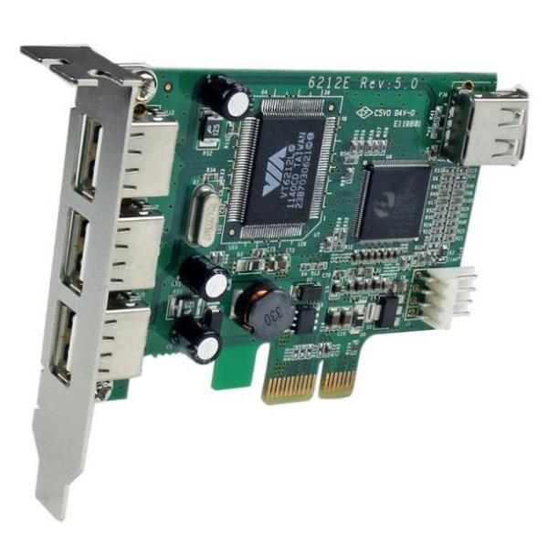 Scheda PCIe USB Startech 4 Porte USB 2.0 Low Profile - immagine 5