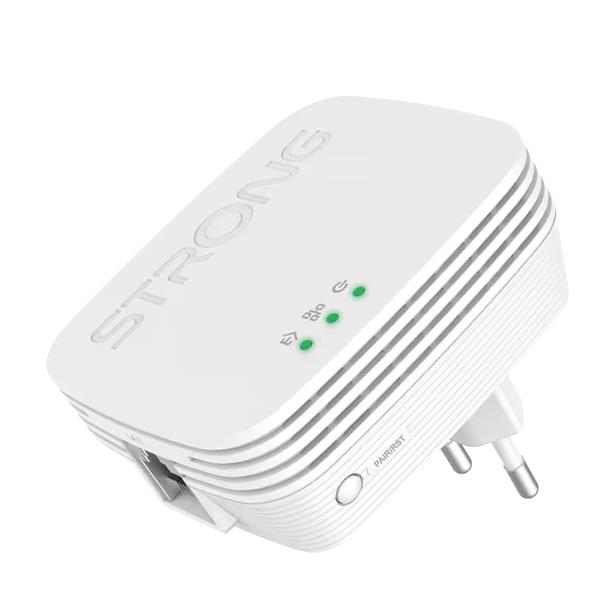 Adattatore Ethernet Powerline Strong 600 Duo Mini 600Mbps Bianco - immagine 2