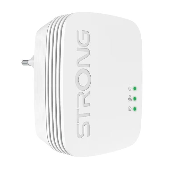 Adattatore Ethernet Powerline Strong 600 Duo Mini 600Mbps Bianco - immagine 3
