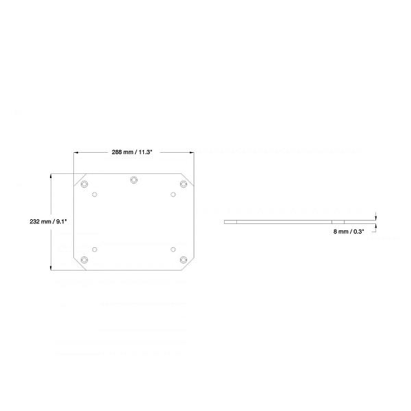 Piastra di Montaggio Neomounts PLASMA-M2SFPLAT per Supporti TV e Monitor - immagine 2