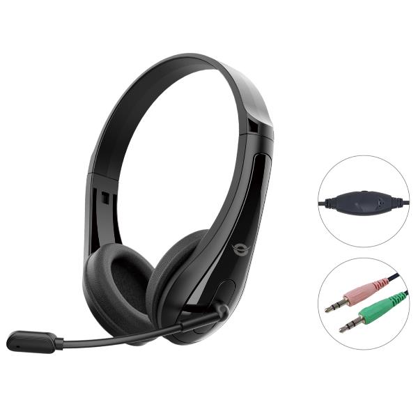 Cuffie con Microfono Conceptronic Stereo 3.5mm Nero - immagine 3