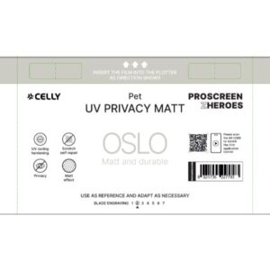 Proteggi Schermo Celly PROFILMPRO MATTE UV Privacy 5 Pezzi