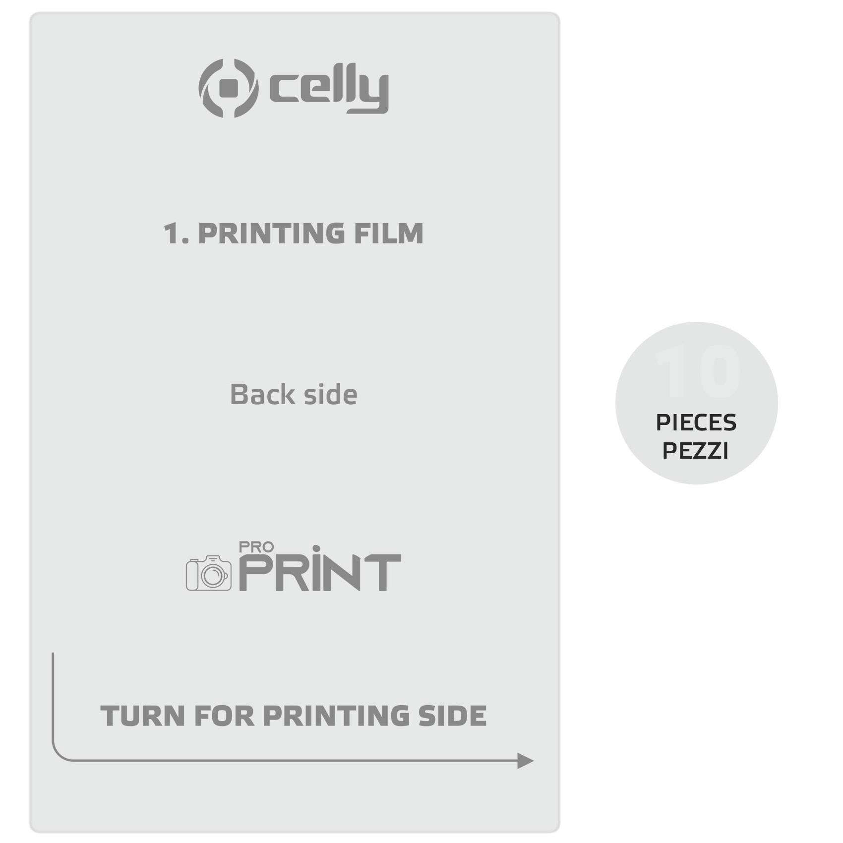 Pellicola Protettiva Celly PROPRINT Personalizzabile Retro Smartphone - immagine 3