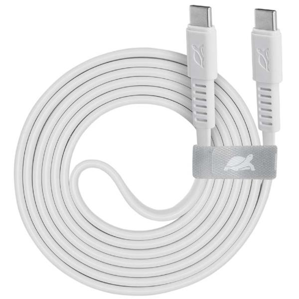 Cavo USB-C Rivacase Piatto 1.2m Bianco USB-C/USB-C - immagine 2