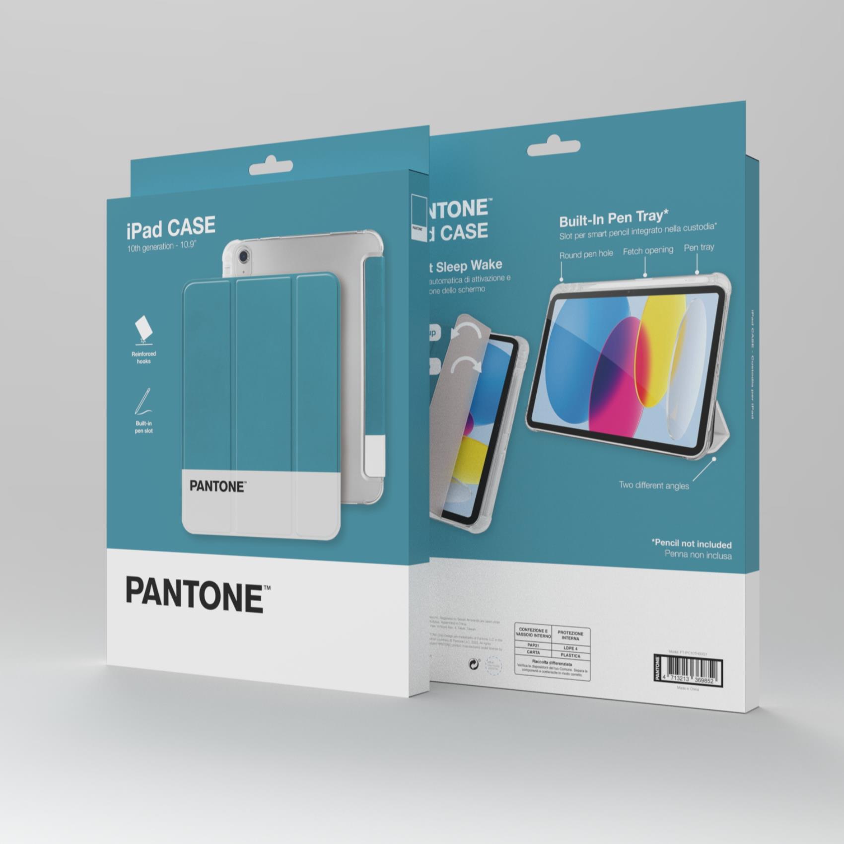 Custodia Tablet Pantone Folio Cover per iPad 10.9" 10a Gen / iPad 11 2025 Azzurro - immagine 2